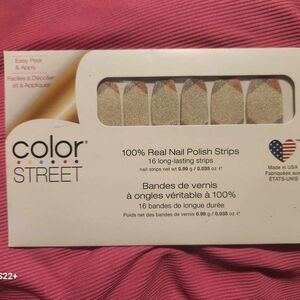 Color Street Glittering Nail Strips in Silver and Gold